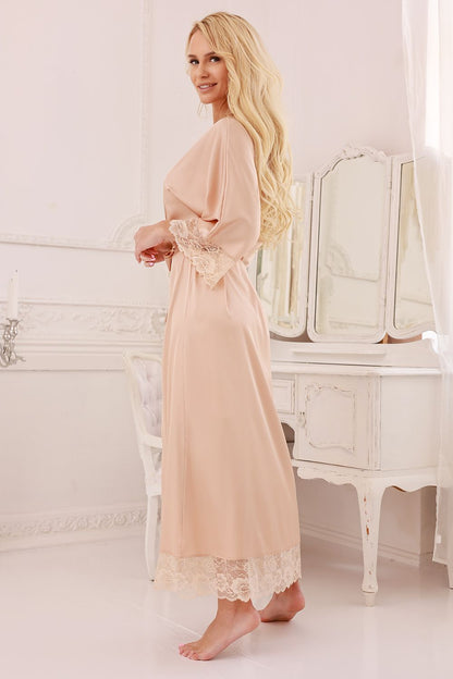 Morgenmantel Kalimo beige 218049 - Produktansicht 2 bei Secretelles