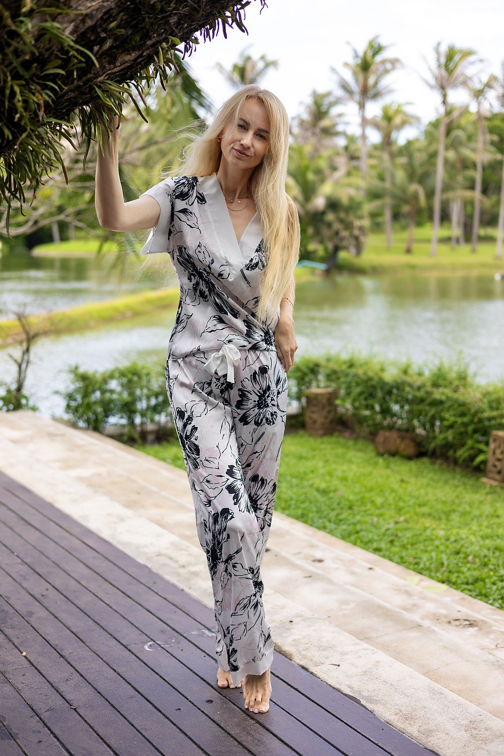 Pyjama Kalimo schwarz 209074 - Produktansicht 4 bei Secretelles