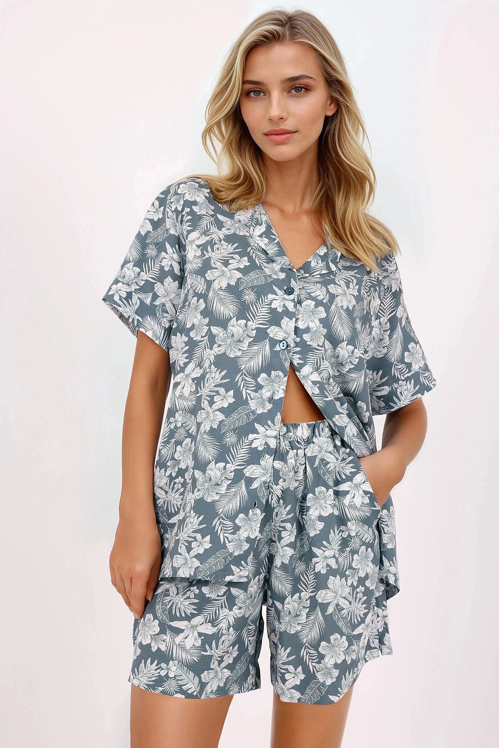 Pyjama Momenti Per Me grün 215296 - Produktansicht 1 bei Secretelles