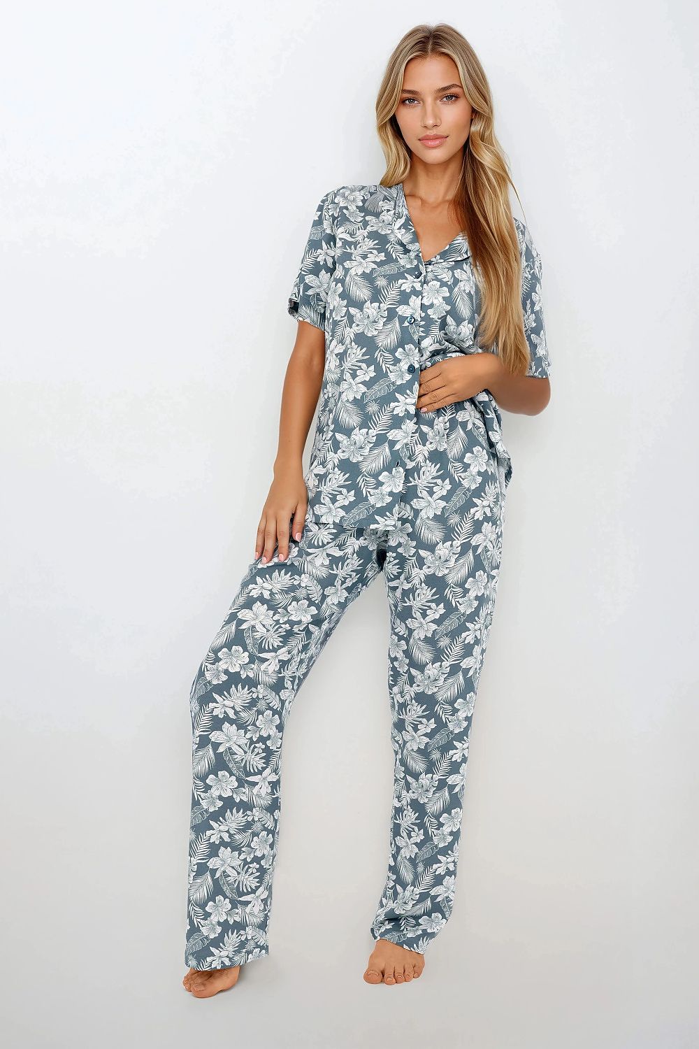 Pyjama Momenti Per Me grün 215911 - Produktansicht 1 bei Secretelles