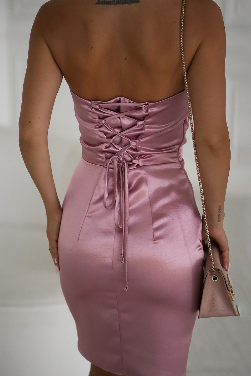 Bicotone Kleid grün Detailansicht 20 Secretelles