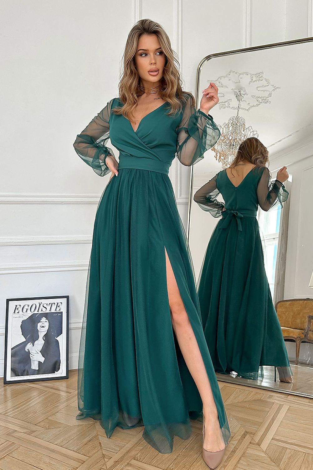Kleid Bicotone blau 220096 - Produktansicht 8 bei Secretelles