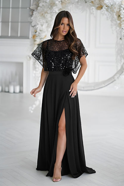 Bicotone Kleid schwarz Detailansicht 2 Secretelles